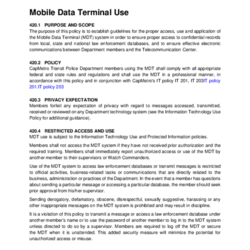 Mobile Data Terminal Use thumbnail icon
